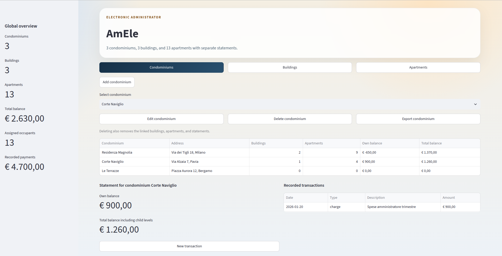 AmEle screenshot